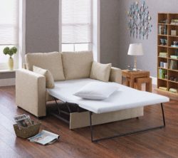 Home - Apartment - 2 Seater Fabric - Sofa Bed - Natural